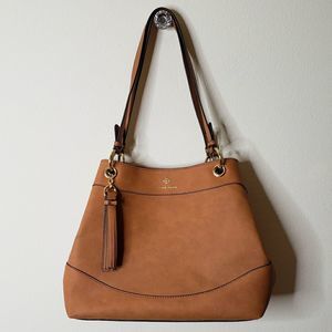 Nanette Lapore Micah Vegan Leather Satchel w/ Leopard Lining